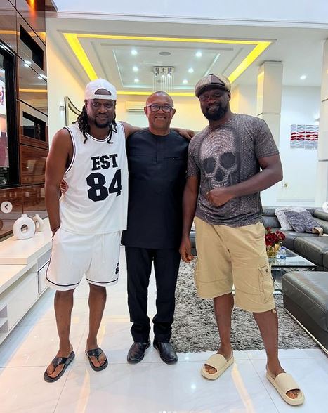 Peter Obi Pays Visit To Rudeboy And His Brother Jude Okoye Amidst Family Feud (Video)