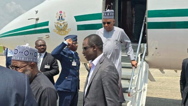 Vice President Shettima Arrives Abidjan, Côte d’Ivoire (Video)